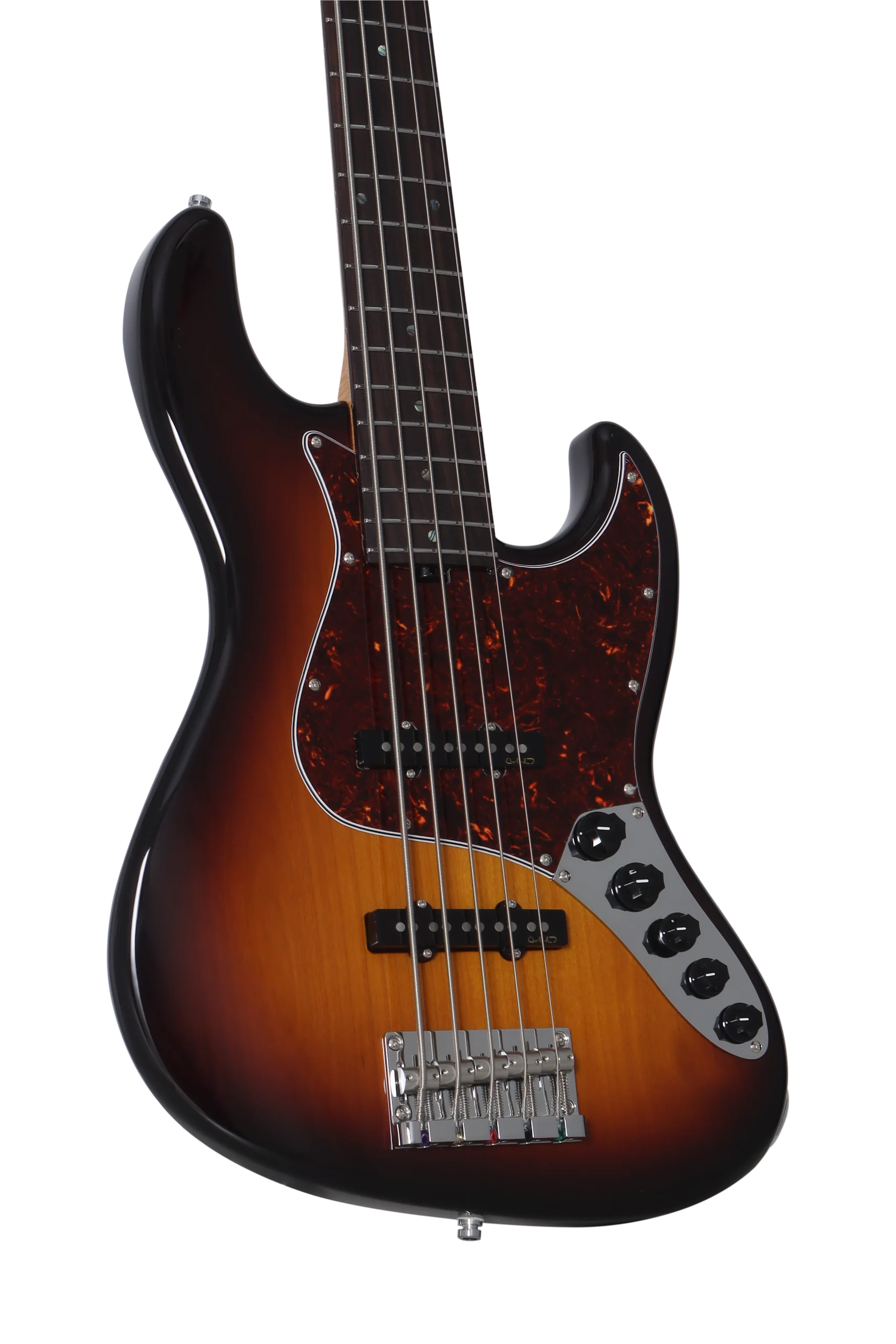 KJB5-Custom Rosewood Act Bass  Sunburst